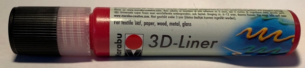 3D Liner (Plusterpen) rubinrot